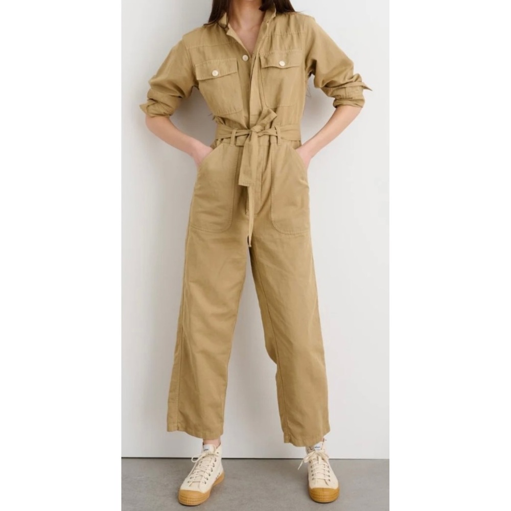 Alex Mill Mel Jumpsuit in Beige